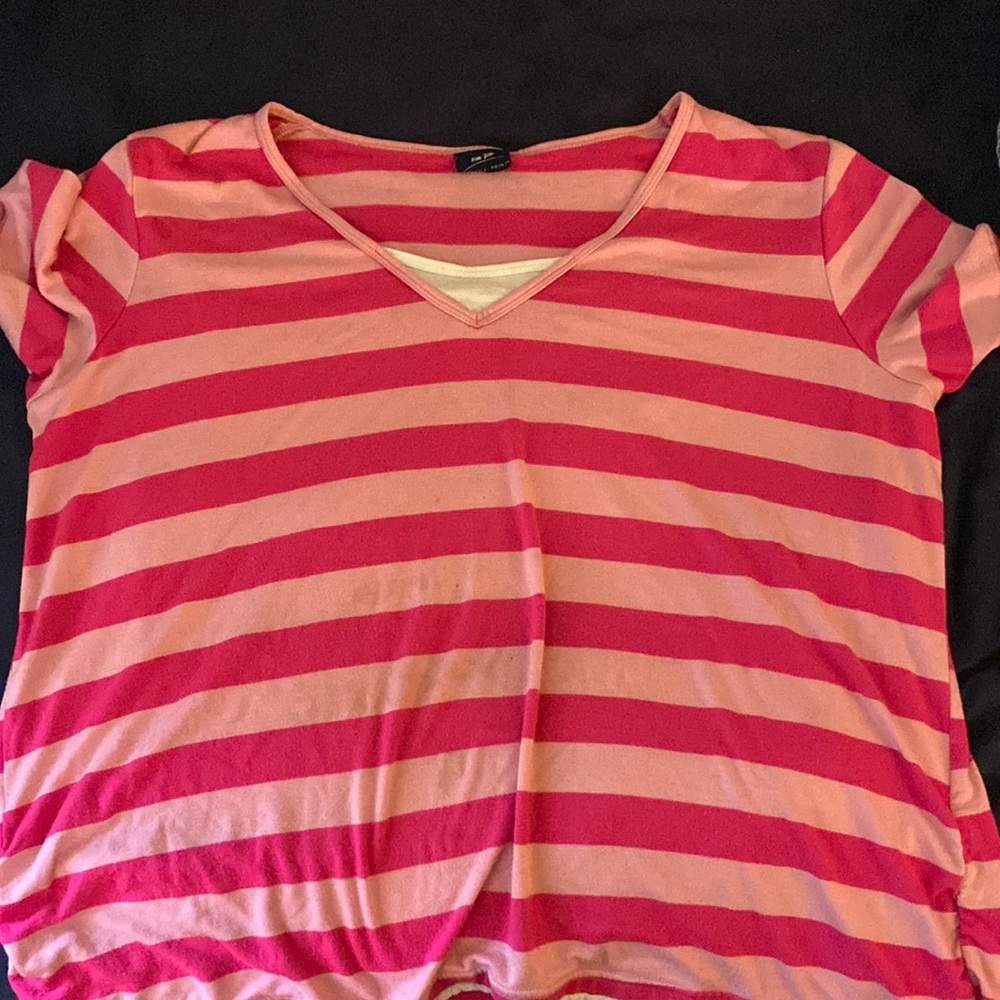 Pink striped shirt